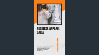 business apparel sales video template