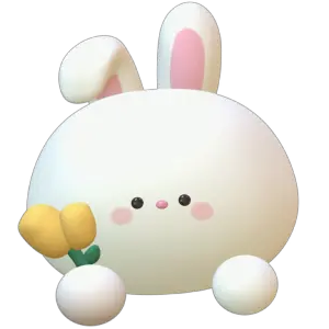 cute rabbit sticker