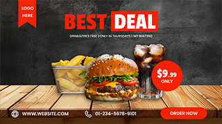 black friday food promo video template